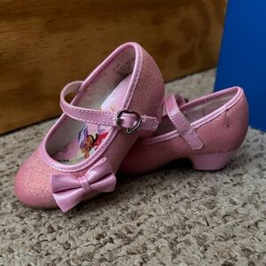 Target Disney Princess Pink Glitter Kids Dress Shoes with Bow